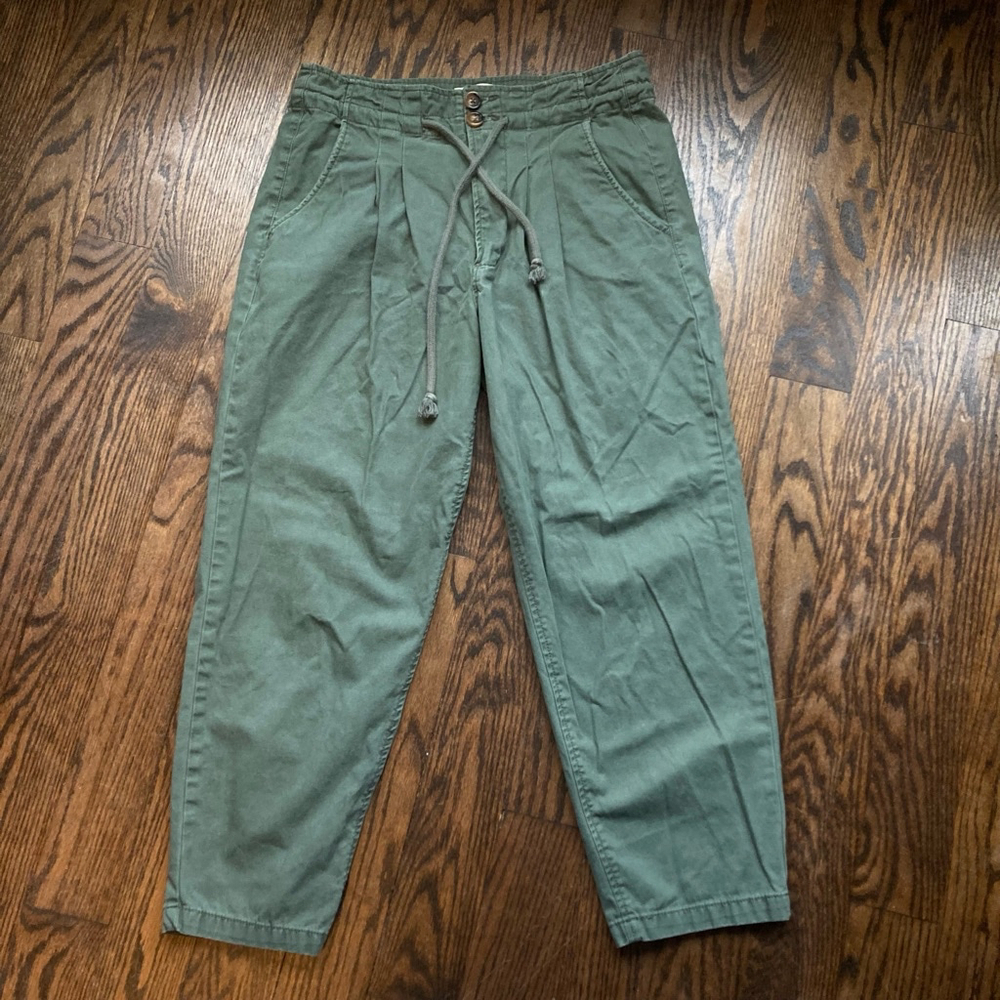Women's Forever 21 Barrel Pants, Size M, Green